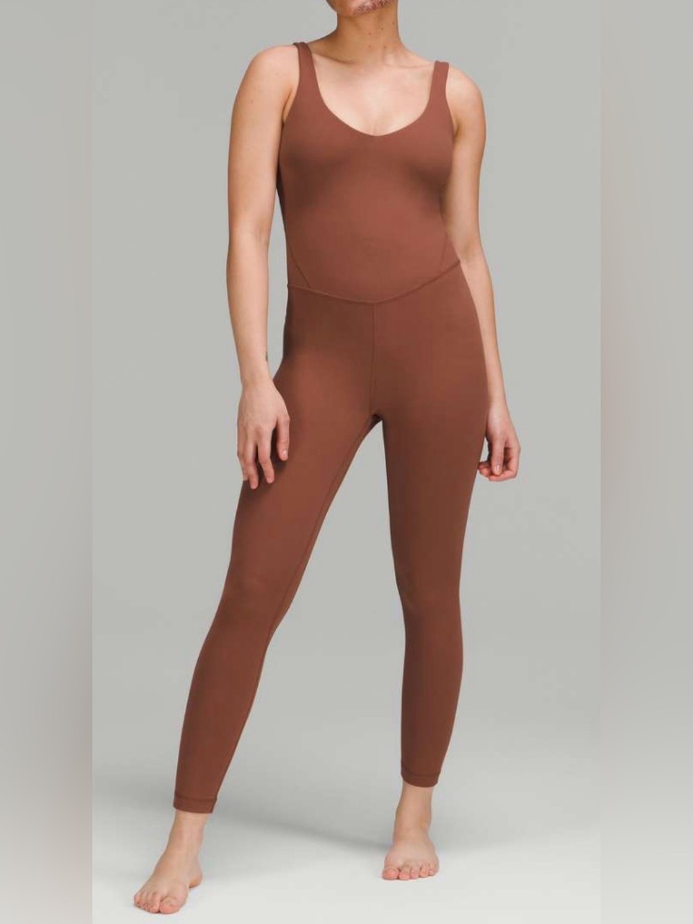 Lululemon Align Bodysuit 25” Ancient Copper Size 8 Jumpsuit